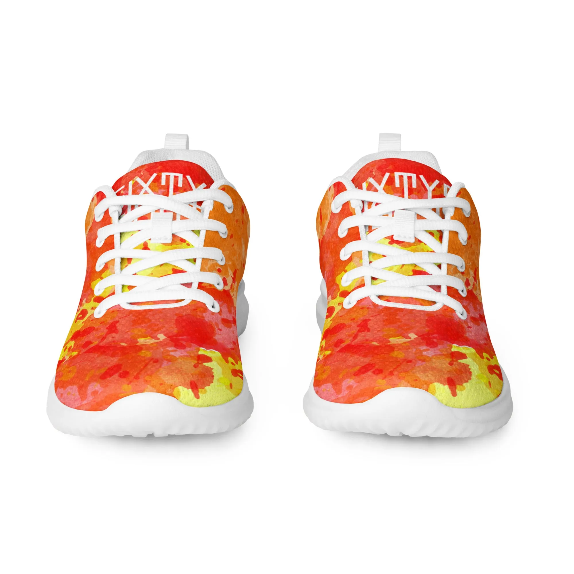 Sixty Eight 93 Logo White Sunburst Men’s Athletic Shoes