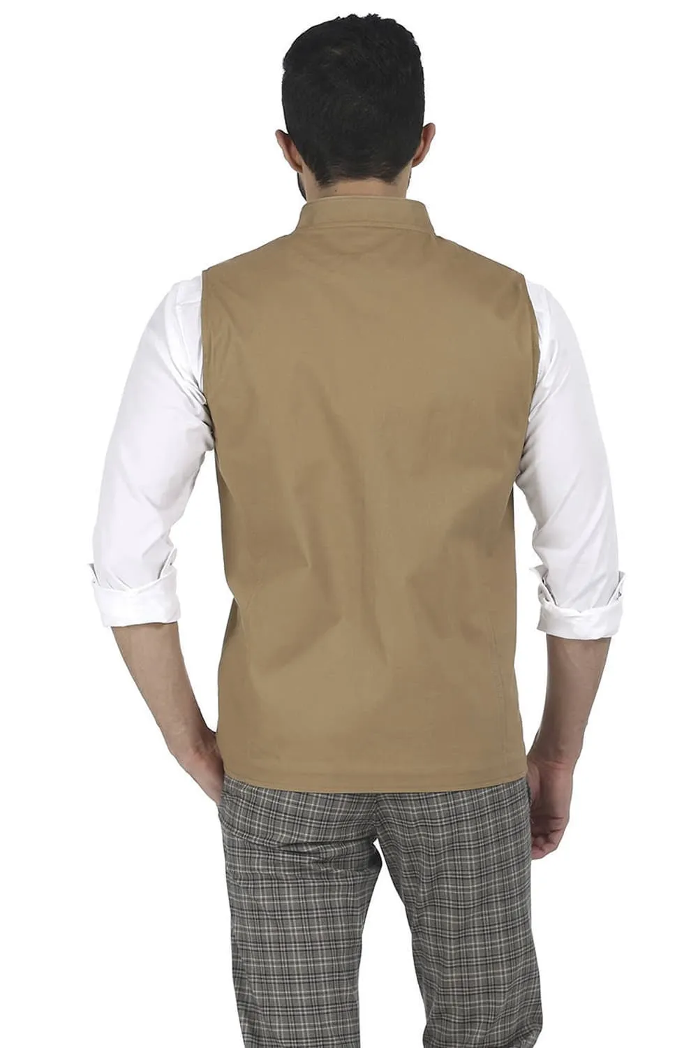 Slim Fit Bandhgala Sleeveless Jacket