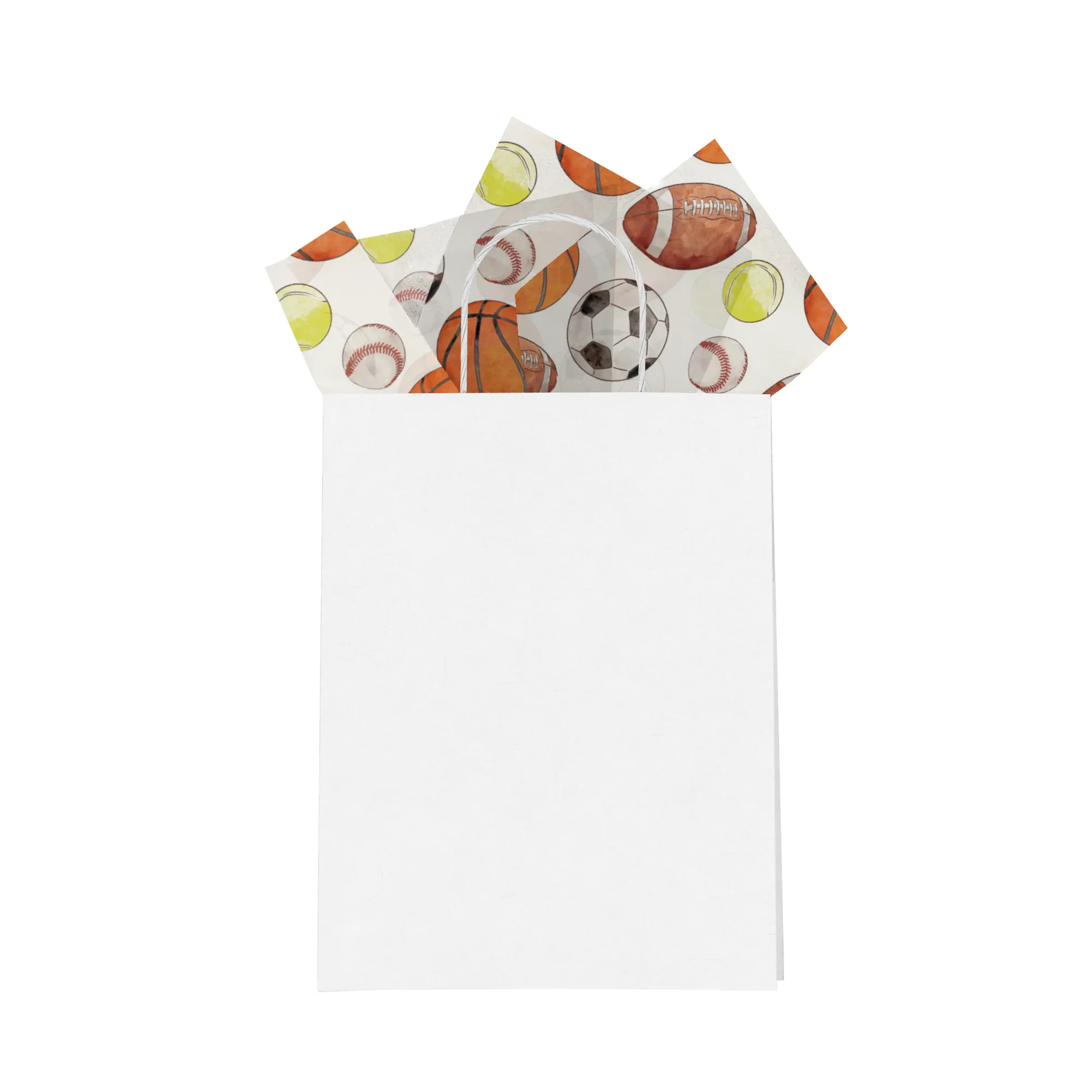 Sports Balls Designer Tissue Paper for Gift Bags