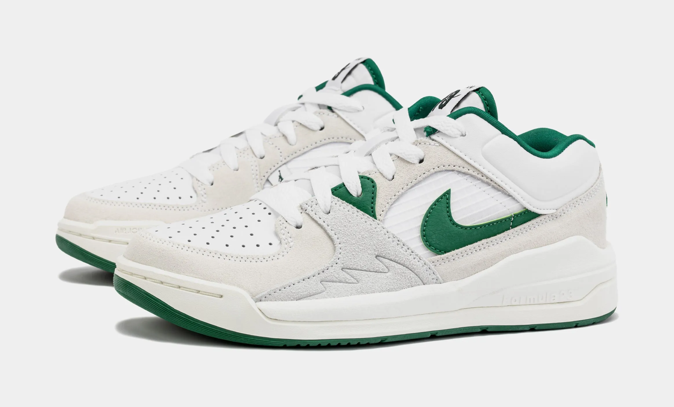 Stadium 90 Grade School Lifestyle Shoes (White/Green)