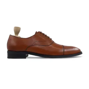 Suguru - Men's Tan Calf Leather Oxford Shoe