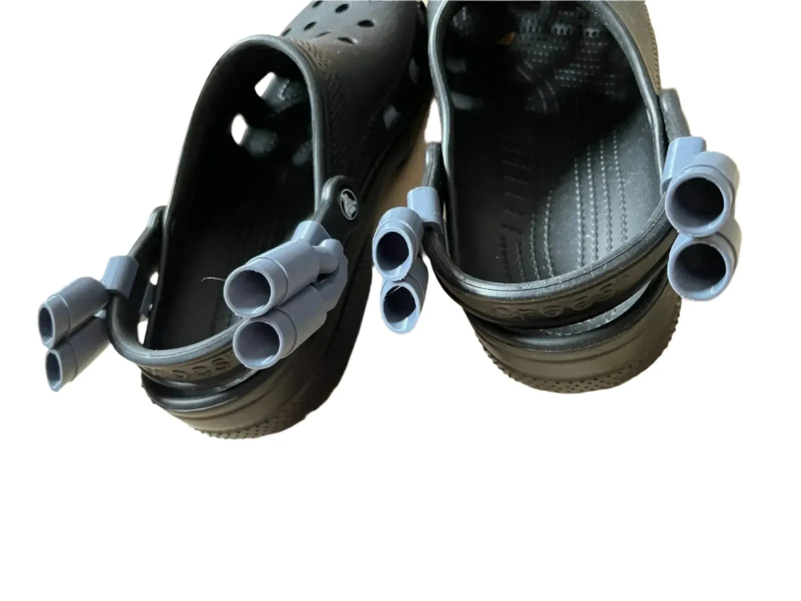 TEEK - One Pair of Grey Twin Muffler Exhaust Sandal Charms