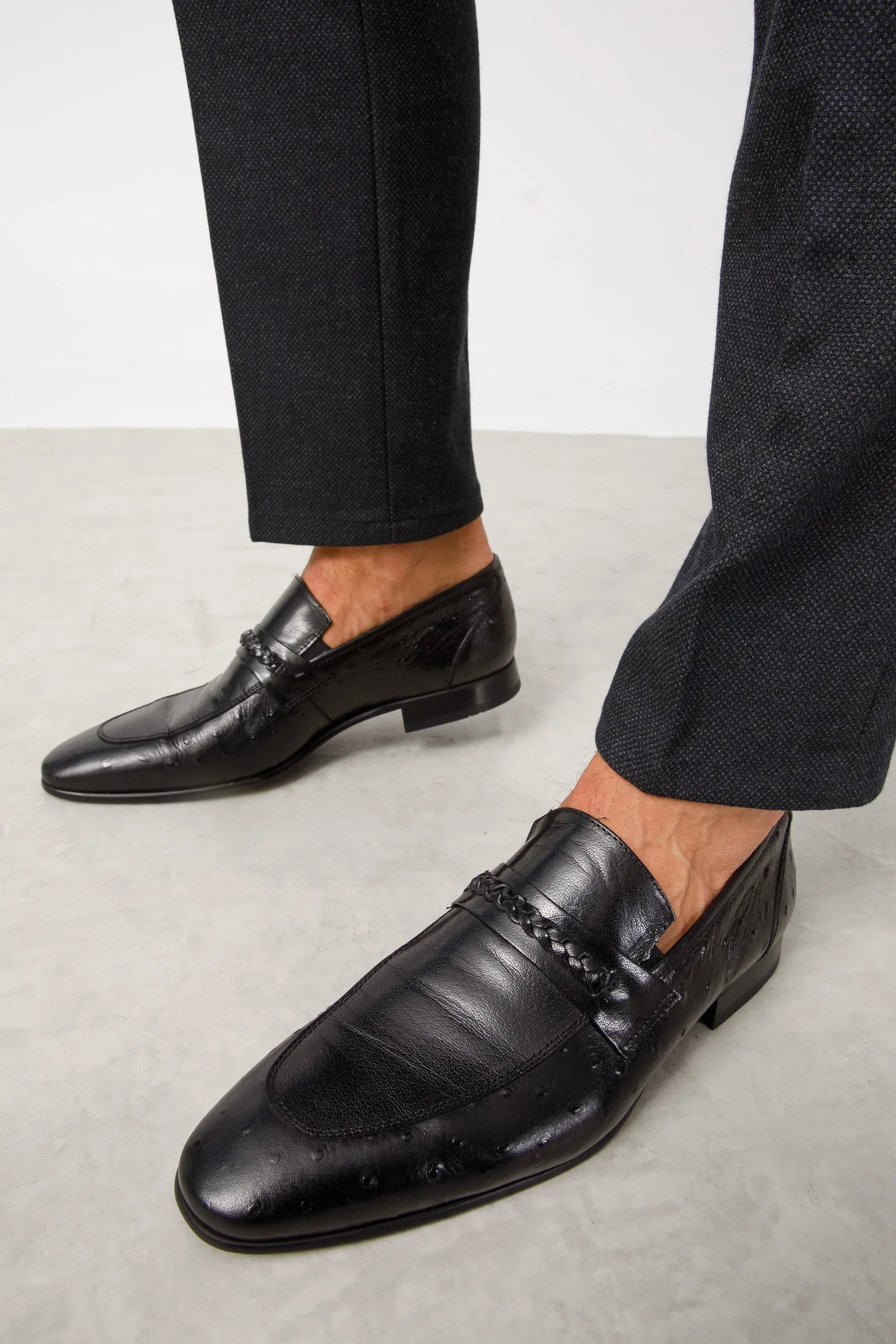 The Bogota Black Bit Loafer Men Shoe