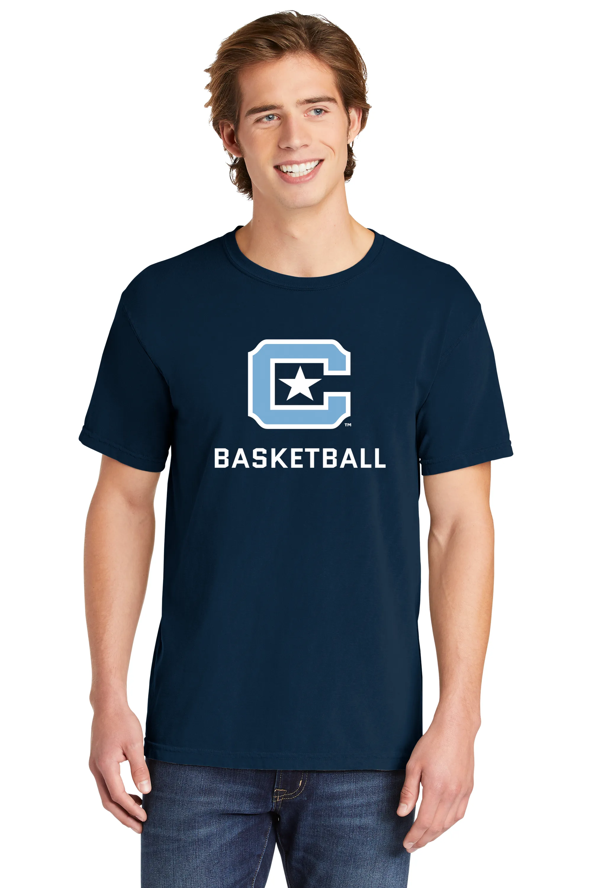 The Citadel C, Sports - Basketball,  Comfort Colors ® Heavyweight Ring Spun Tee Shirt