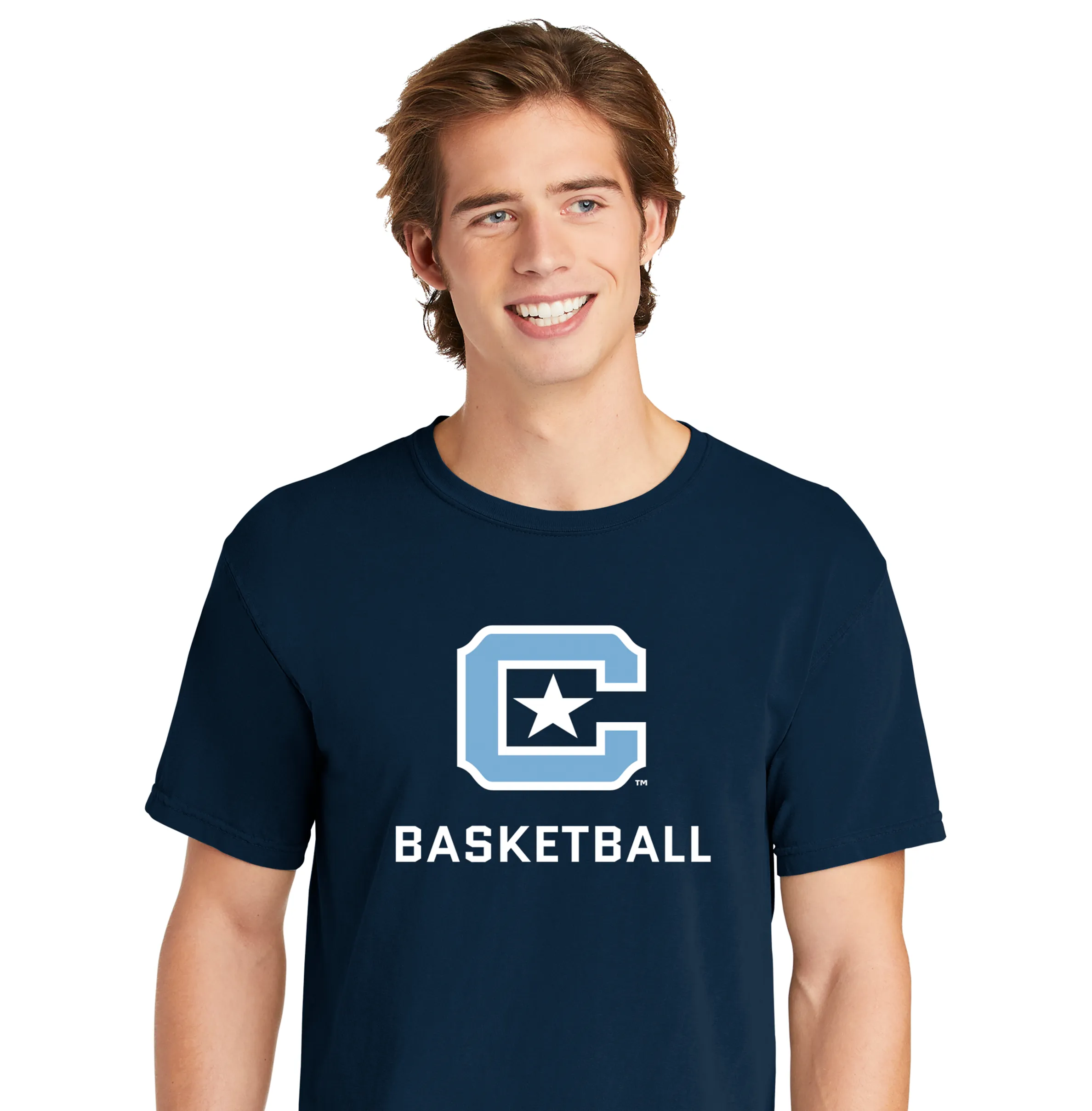 The Citadel C, Sports - Basketball,  Comfort Colors ® Heavyweight Ring Spun Tee Shirt