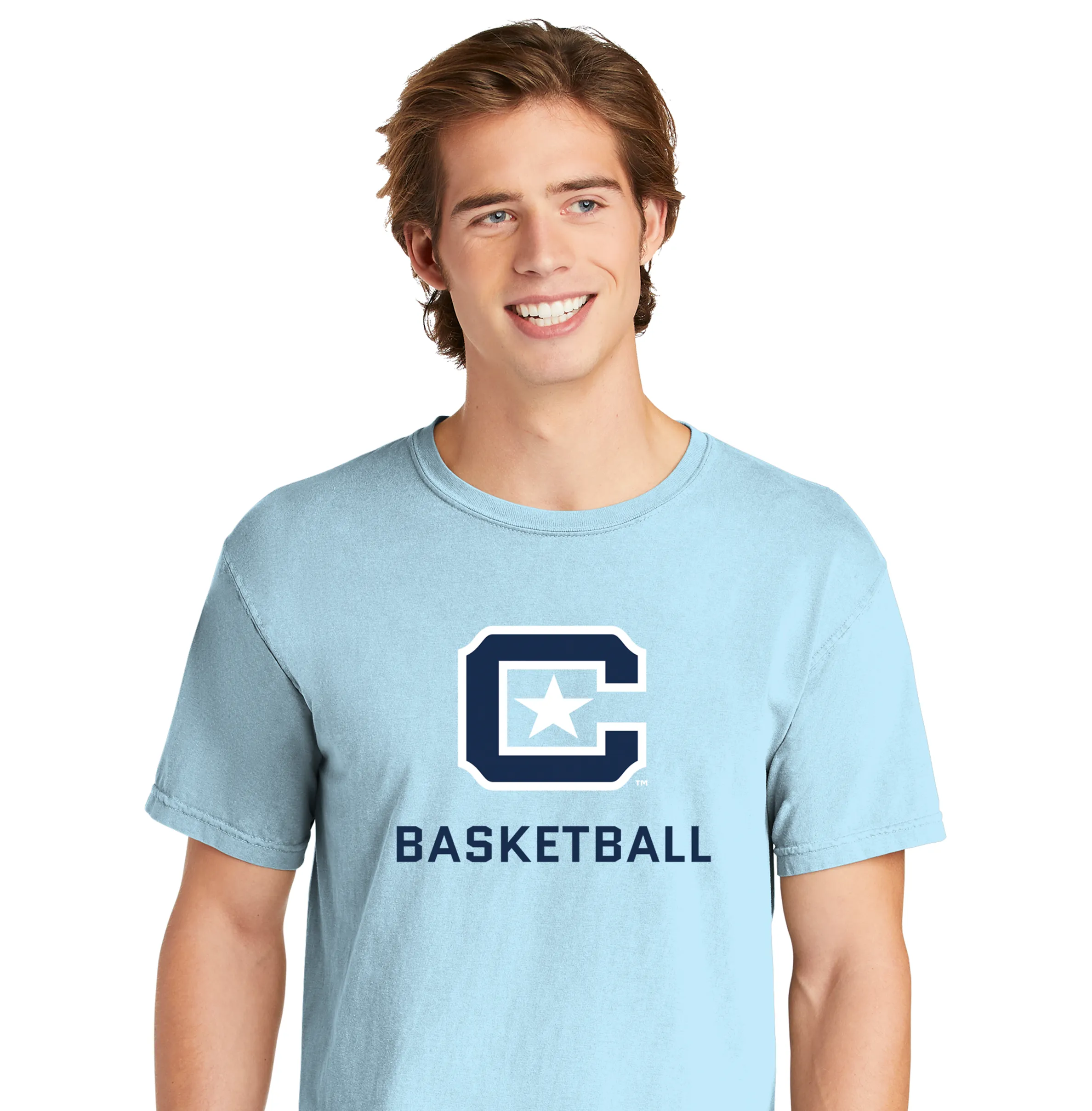 The Citadel C, Sports - Basketball,  Comfort Colors ® Heavyweight Ring Spun Tee Shirt