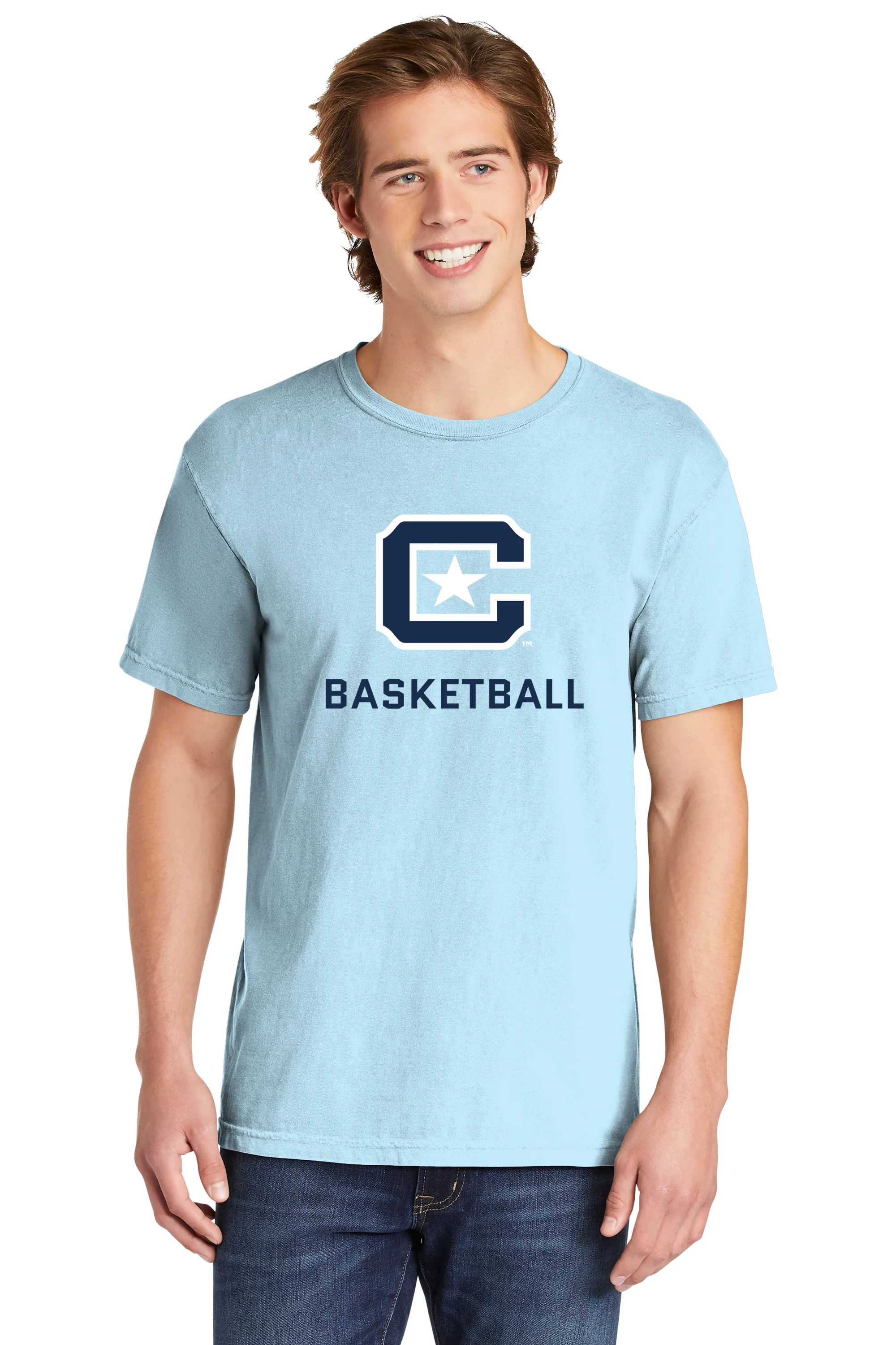 The Citadel C, Sports - Basketball,  Comfort Colors ® Heavyweight Ring Spun Tee Shirt