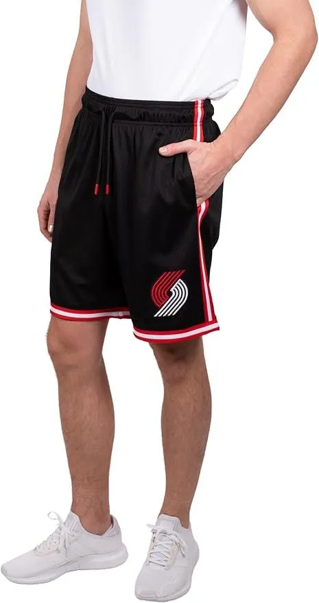 Ultra Game NBA Official Men’s Slam Active Basketball Training Shorts - Unisex, Portland Trail Blazers, Team Color|Portland Trail Blazers