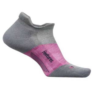 Unisex Feetures Merino 10 Max Cushion No Show Tab Amethyst Grey