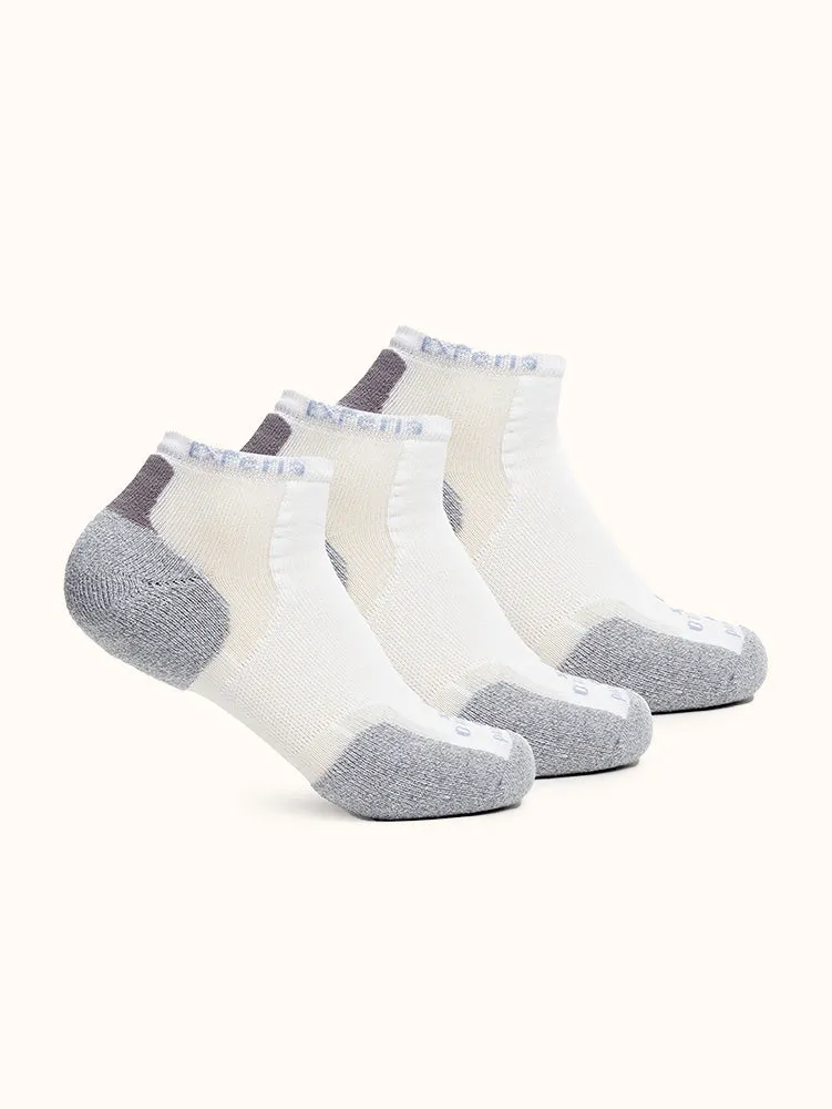 Unisex Padded Low-Cut Fitness Socks (3 Pairs)