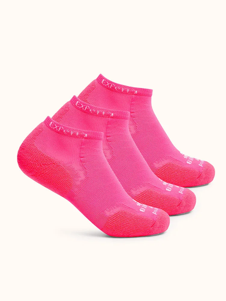 Unisex Padded Low-Cut Fitness Socks (3 Pairs)