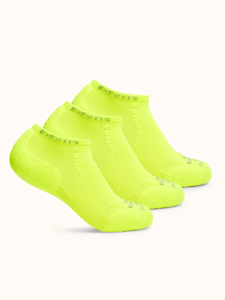 Unisex Padded Low-Cut Fitness Socks (3 Pairs)