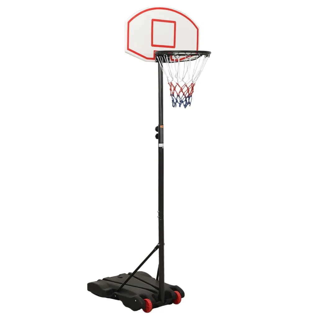 vidaXL Basketball Stand White 216-250 cm Polyethene