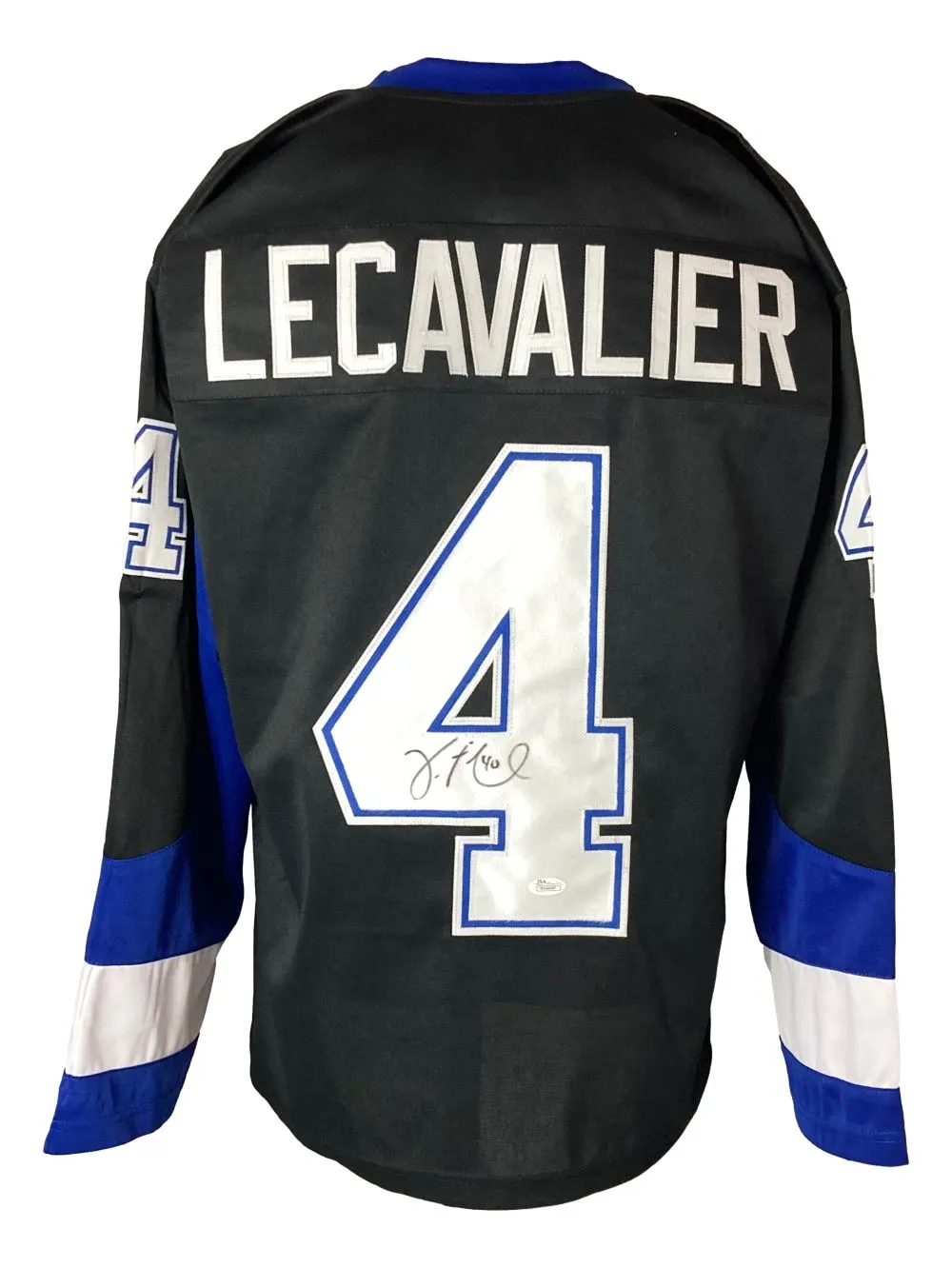 Vincent Lecavalier Tampa Bay Signed Black Hockey Jersey JSA ITP