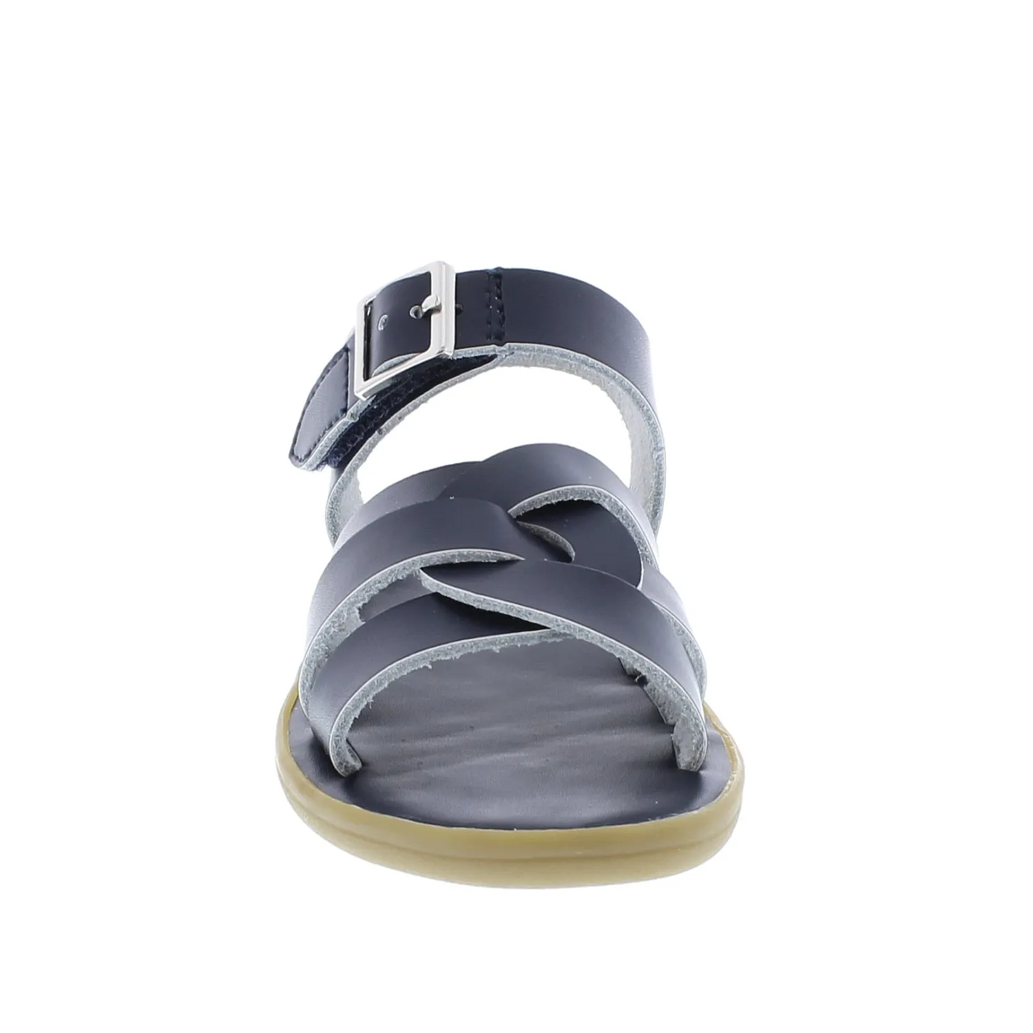 Wave Casual Kid's Sandal - Navy Leather