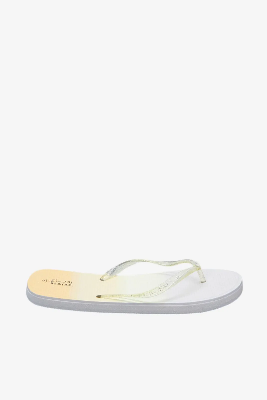 Women White Glitter Flip Flop