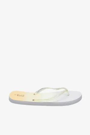 Women White Glitter Flip Flop