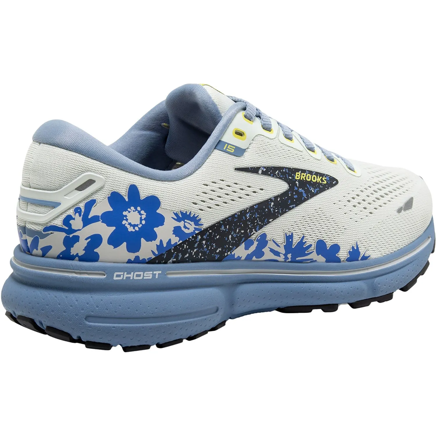 Women's Brooks Ghost 15 Ice/Rain/Ebony Mesh