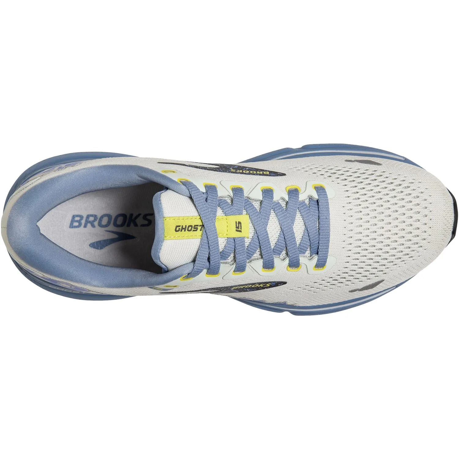 Women's Brooks Ghost 15 Ice/Rain/Ebony Mesh