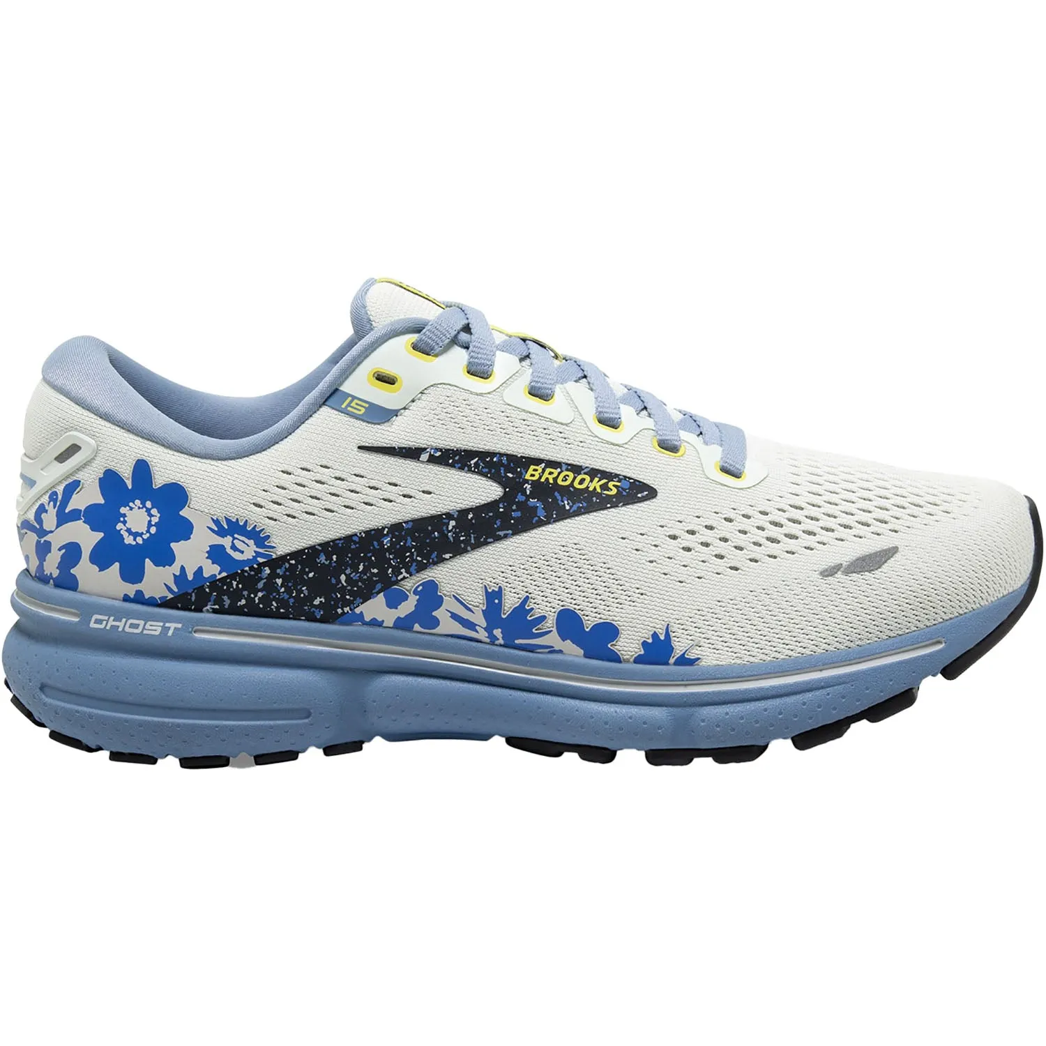 Women's Brooks Ghost 15 Ice/Rain/Ebony Mesh