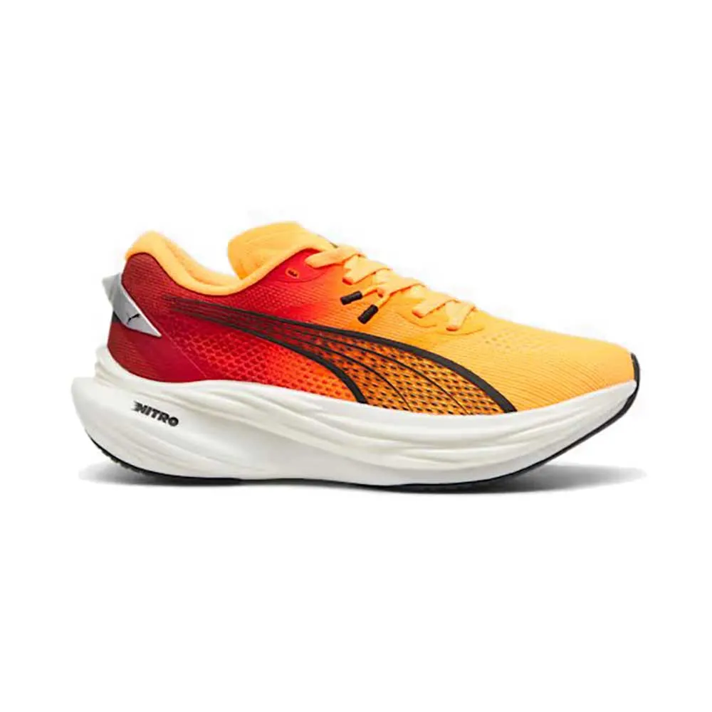 Women's Deviate Nitro 3 Fade Running Shoe - Sun Stream-Sunset Glow-PUMA White - Regular (B)