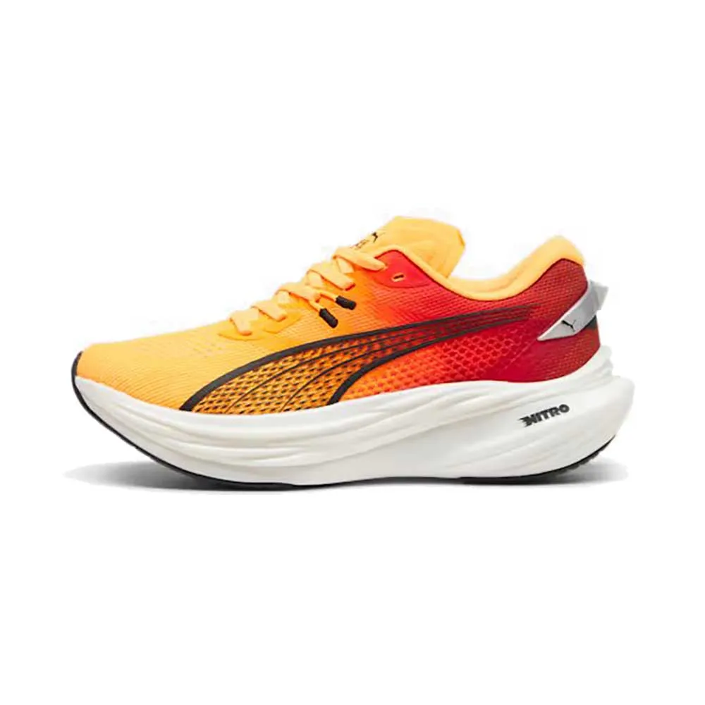 Women's Deviate Nitro 3 Fade Running Shoe - Sun Stream-Sunset Glow-PUMA White - Regular (B)