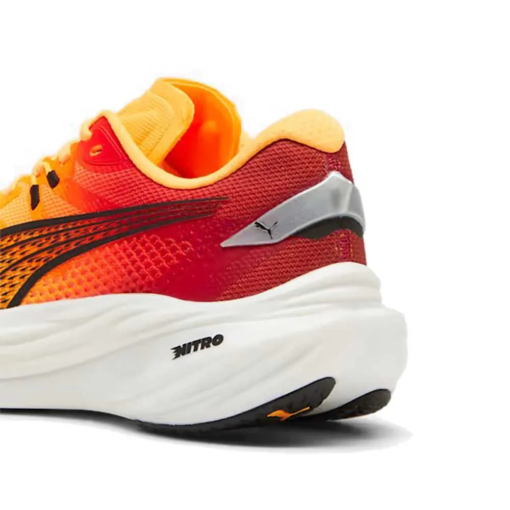 Women's Deviate Nitro 3 Fade Running Shoe - Sun Stream-Sunset Glow-PUMA White - Regular (B)