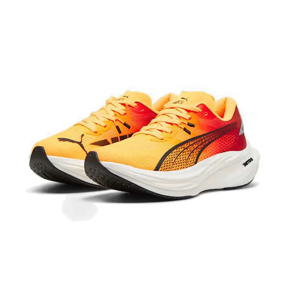 Women's Deviate Nitro 3 Fade Running Shoe - Sun Stream-Sunset Glow-PUMA White - Regular (B)