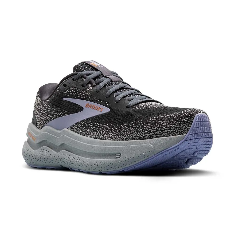 Women's Ghost Max 2 Running Shoe - Ebony/Sweet Lavender/Alloy - Regular (B)