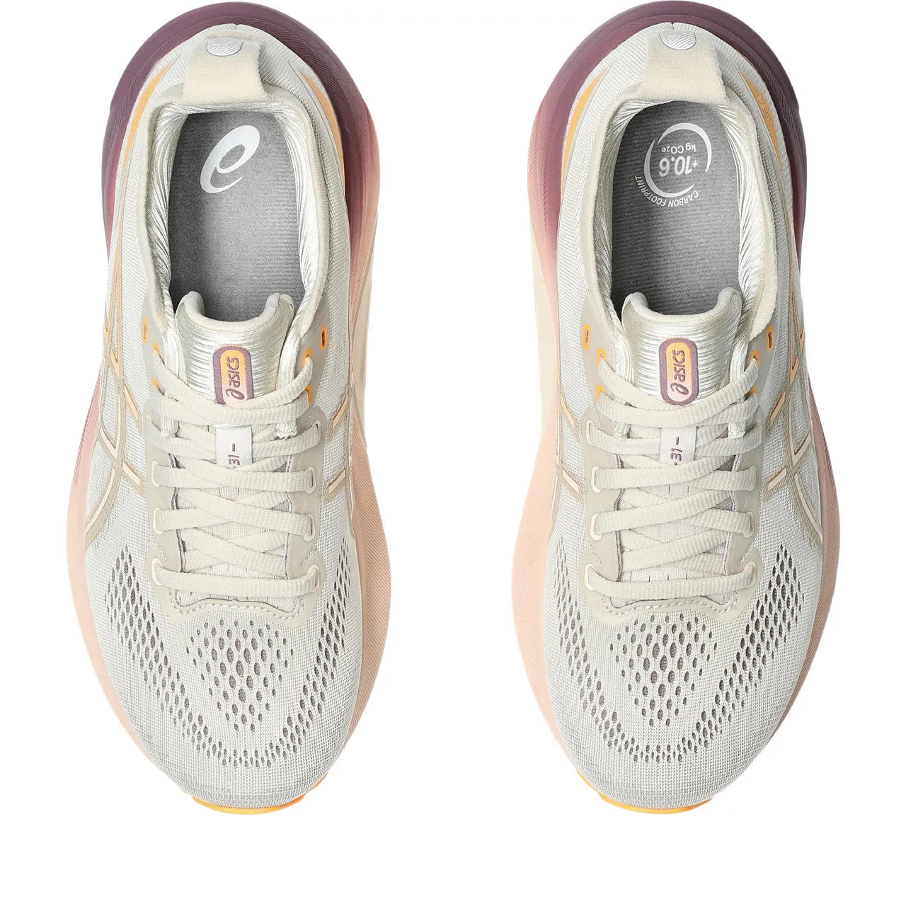 WOMEN'S KAYANO 31 - B - 250 OATMEAL/PEARL PINK