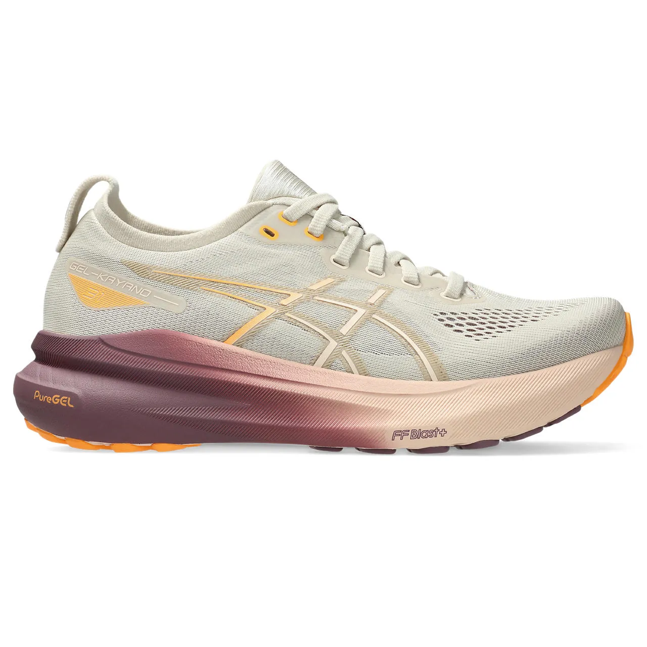 WOMEN'S KAYANO 31 - B - 250 OATMEAL/PEARL PINK