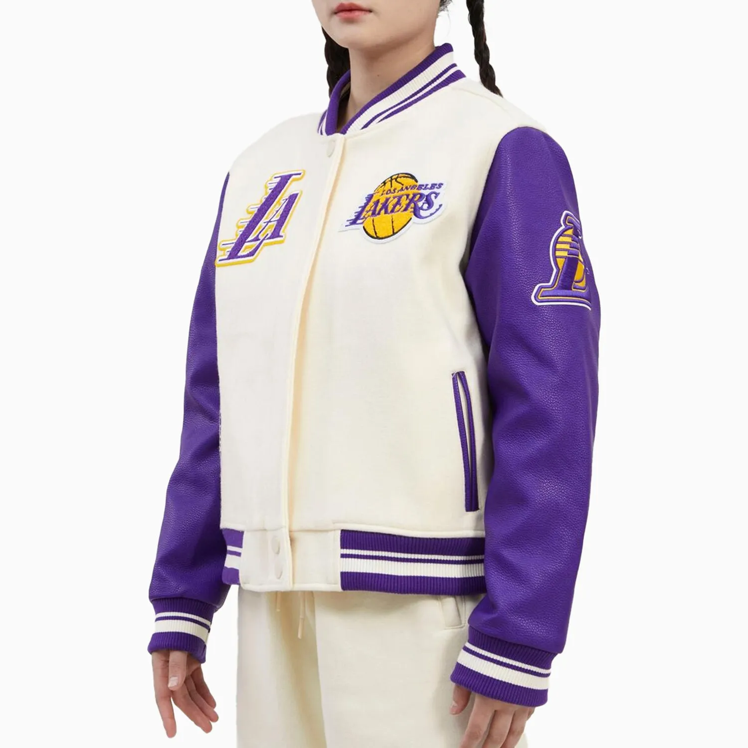 Women's Los Angeles Lakers NBA Wool Varsity Jacket