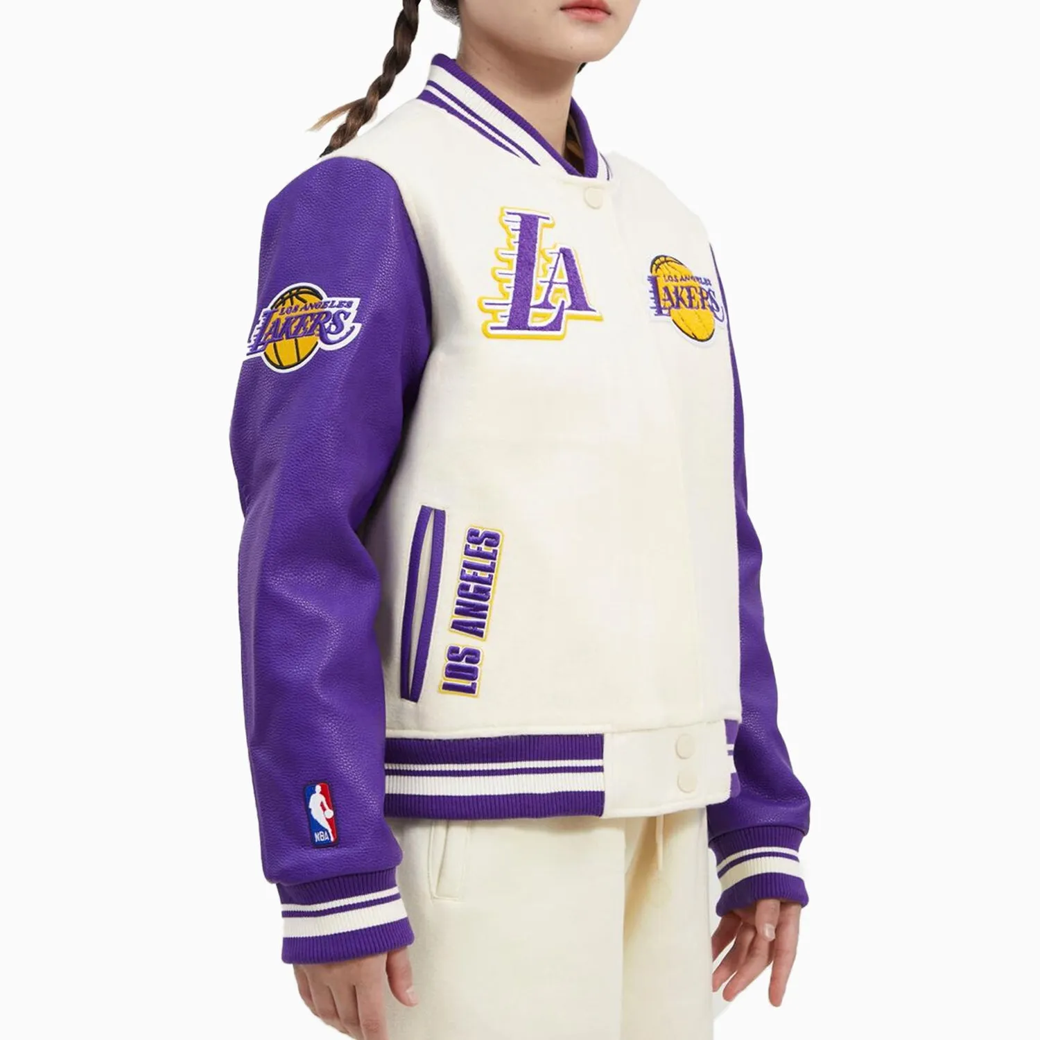 Women's Los Angeles Lakers NBA Wool Varsity Jacket