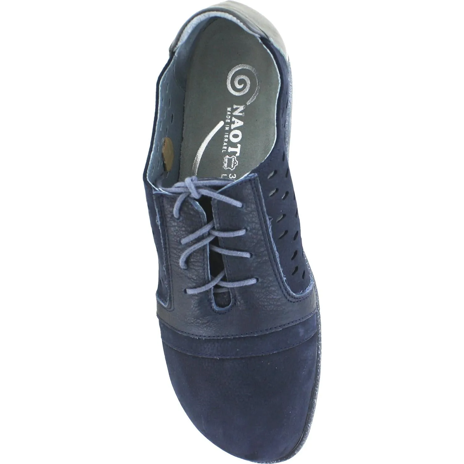 Women's Naot Lalo Navy Velvet/Ink Nubuck/Leather