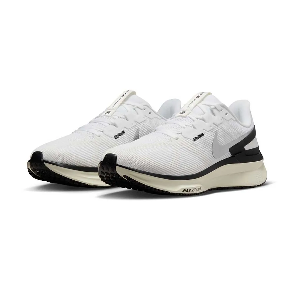 Women's Nike Structure 25 Running Shoe  - White/Sail/Coconut Milk/Black - Regular (B)